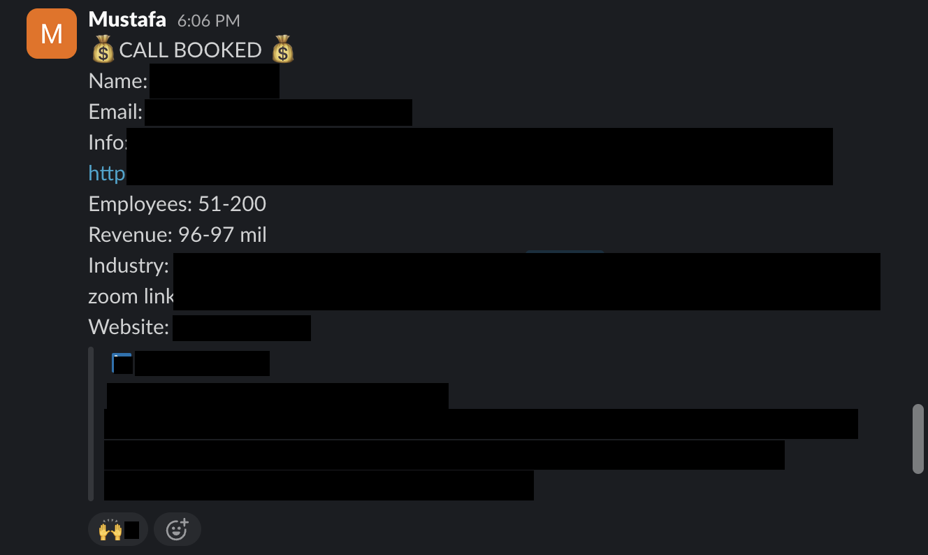 Protected booked-call notification 4