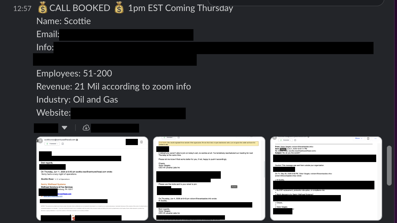 Protected booked-call notification 7